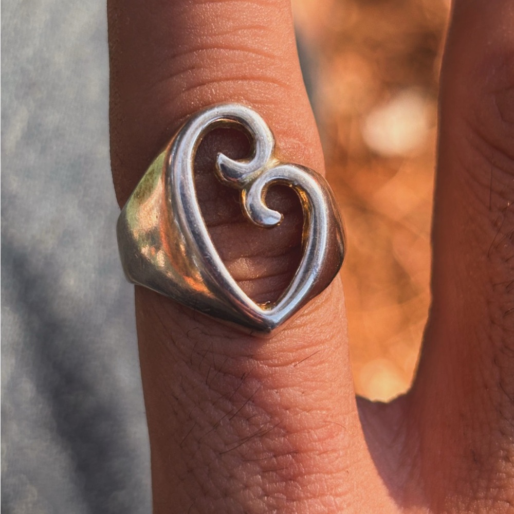 & Other Stories Silver Heart Ring